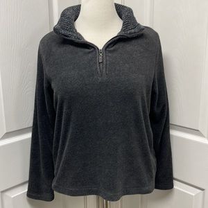 Eddie Bauer Birch Valley Fleece Mock Pullover Large